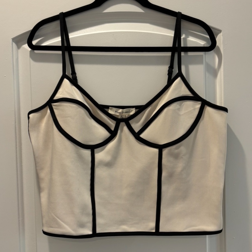 Anthropologie corset-type tank top NWOT